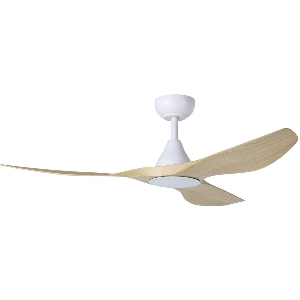 Eglo 235112-5216A Surfline 52 inch White with Coastal Oak Blades Ceiling Fan