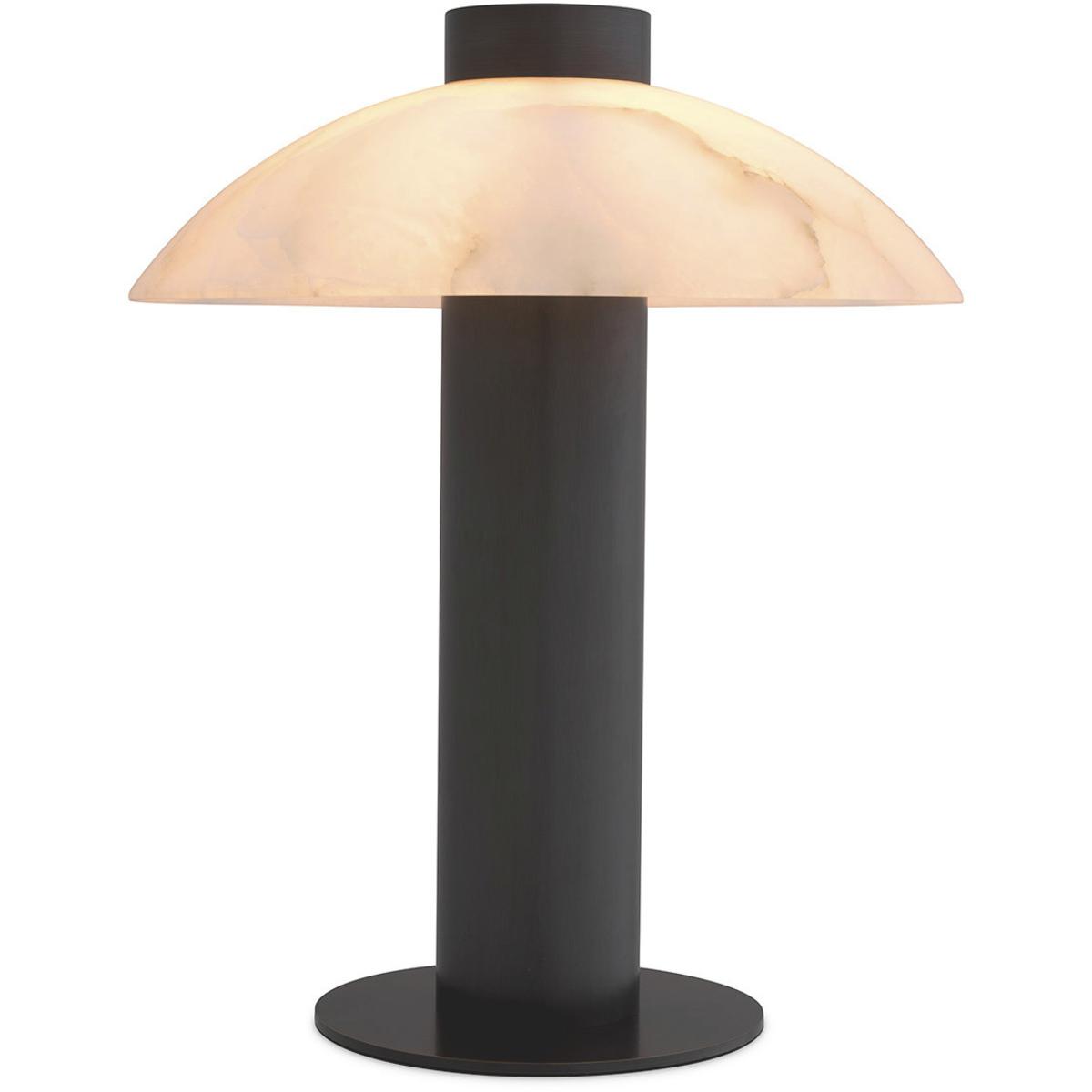 Eichholtz 117047UL Châtel 19.29 inch 8 watt Bronze Highlight and Alabaster Table Lamp Portable Light