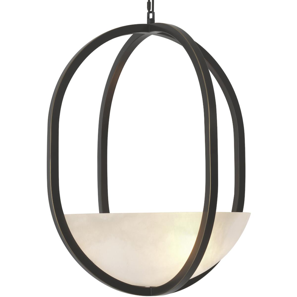 Eichholtz 118259UL Scapa 3 Light 19.29 inch Bronze Highlight and Alabaster Chandelier Ceiling Light