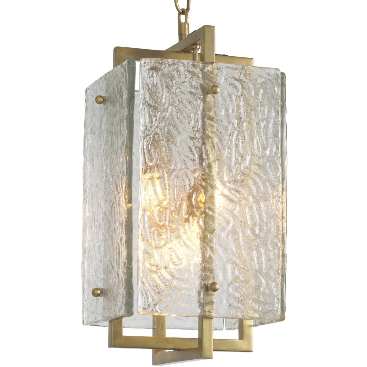 Eichholtz 118933UL Solara 4 Light 12.4 inch Vintage Brass and Handblown Glass Pendant Ceiling Light