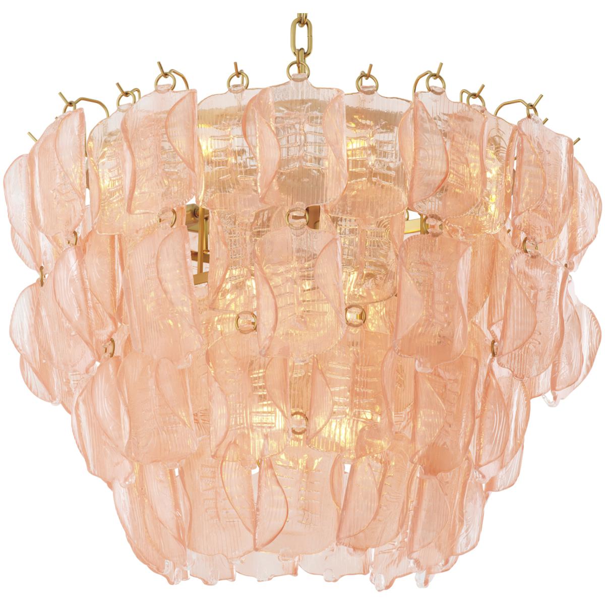 Eichholtz 119659UL Solange 14 Light 33.46 inch Antique Brass and Handmade Glass Chandelier Ceiling Light