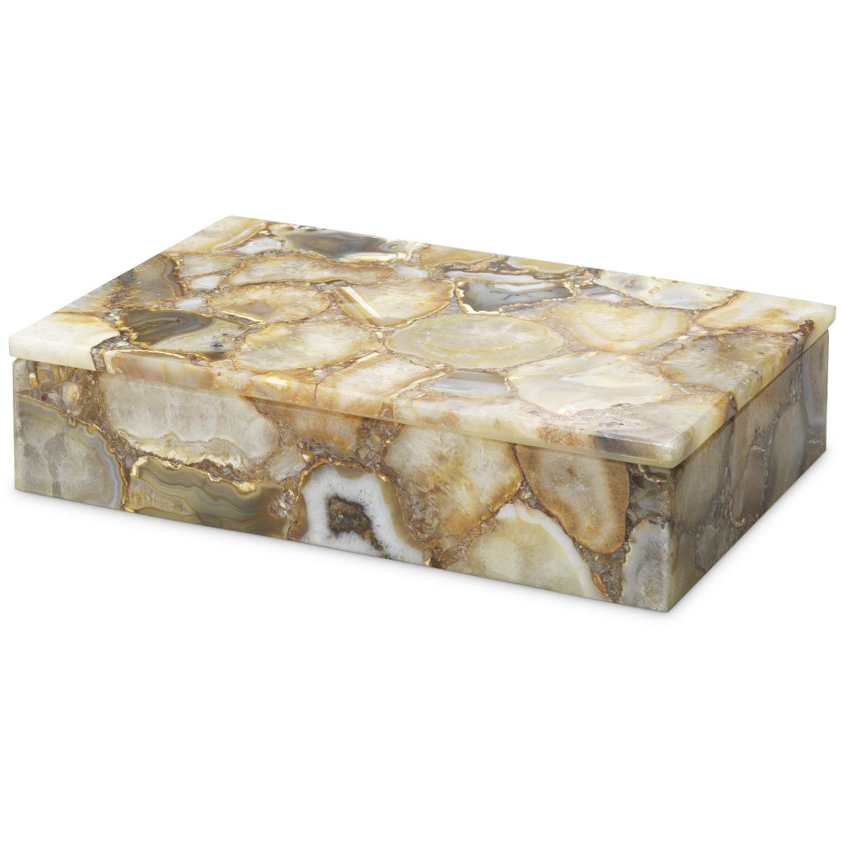 Eichholtz 120096 Chatterton 11.02 X 7.09 inch Agate Stone Box