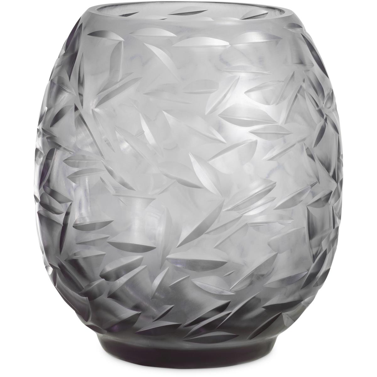 Ethnicraft Vase Hadleigh Grey Color Glass