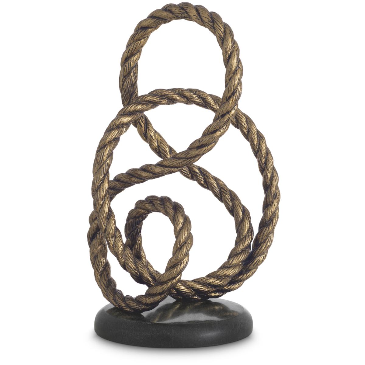 Eichholtz 120110 Corwyn Antique Brass and Handcasted and Granite Base Decorative Object