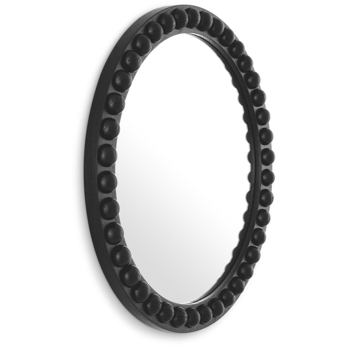 Ethnicraft Mirror Kenton Round Classic Black Finish