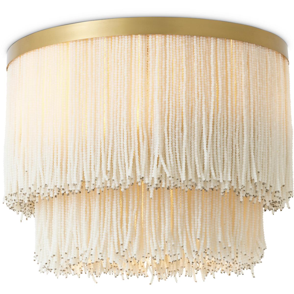 Eichholtz 120012UL Roseline 2 Light 17.52 inch Vintage Brass Flush Mount Ceiling Light