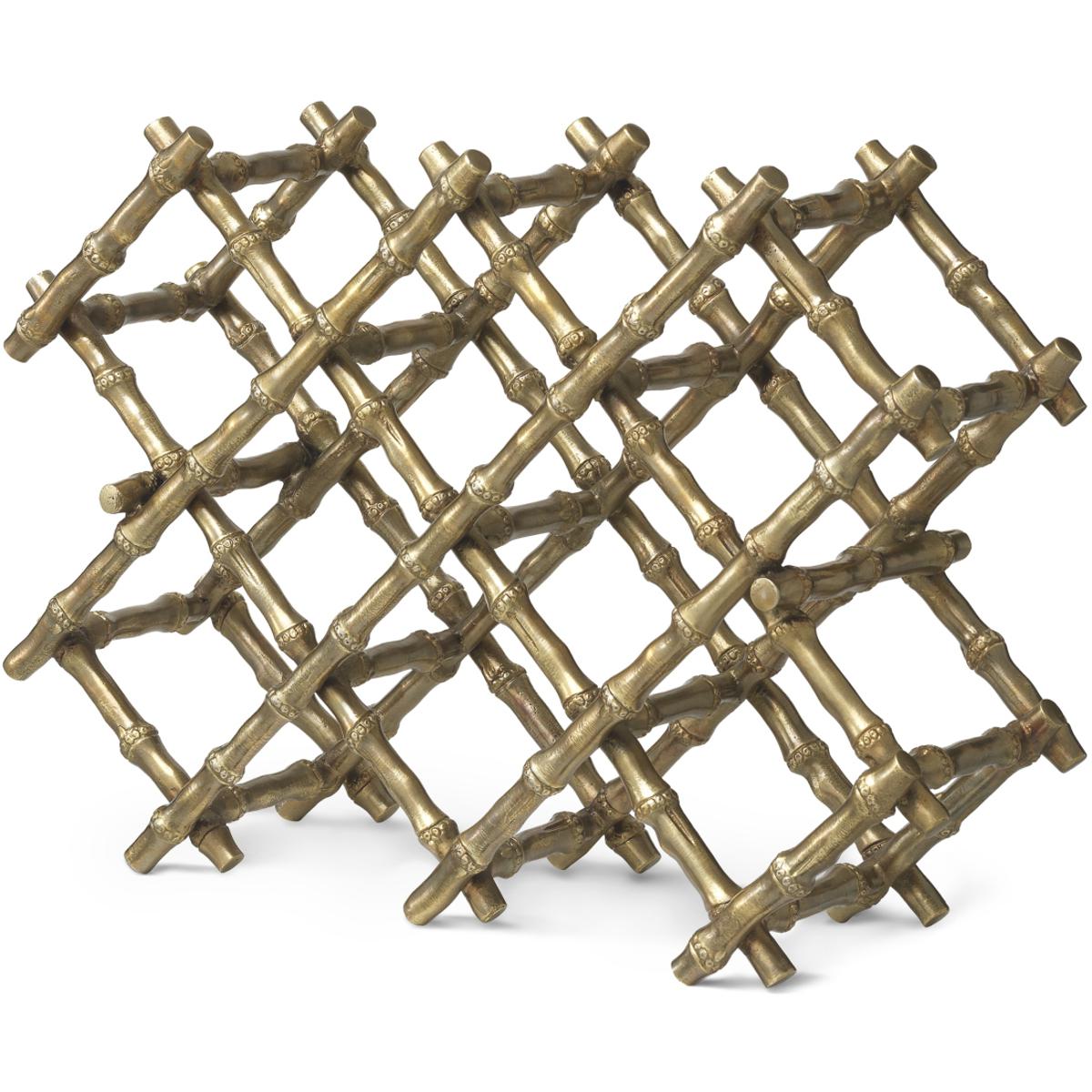 Eichholtz 120476 Sassari Vintage Brass Wine Rack