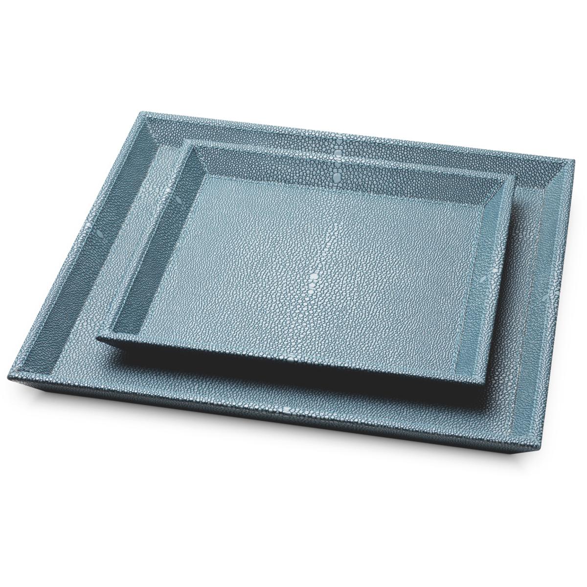 Eichholtz 120519 Scaleo Blue Faux Shagreen Desk Tray
