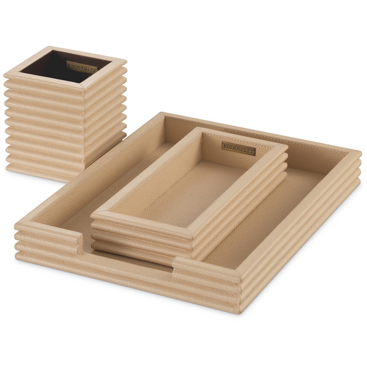 Eichholtz 120664 Elvane Tan Leather Desk Set