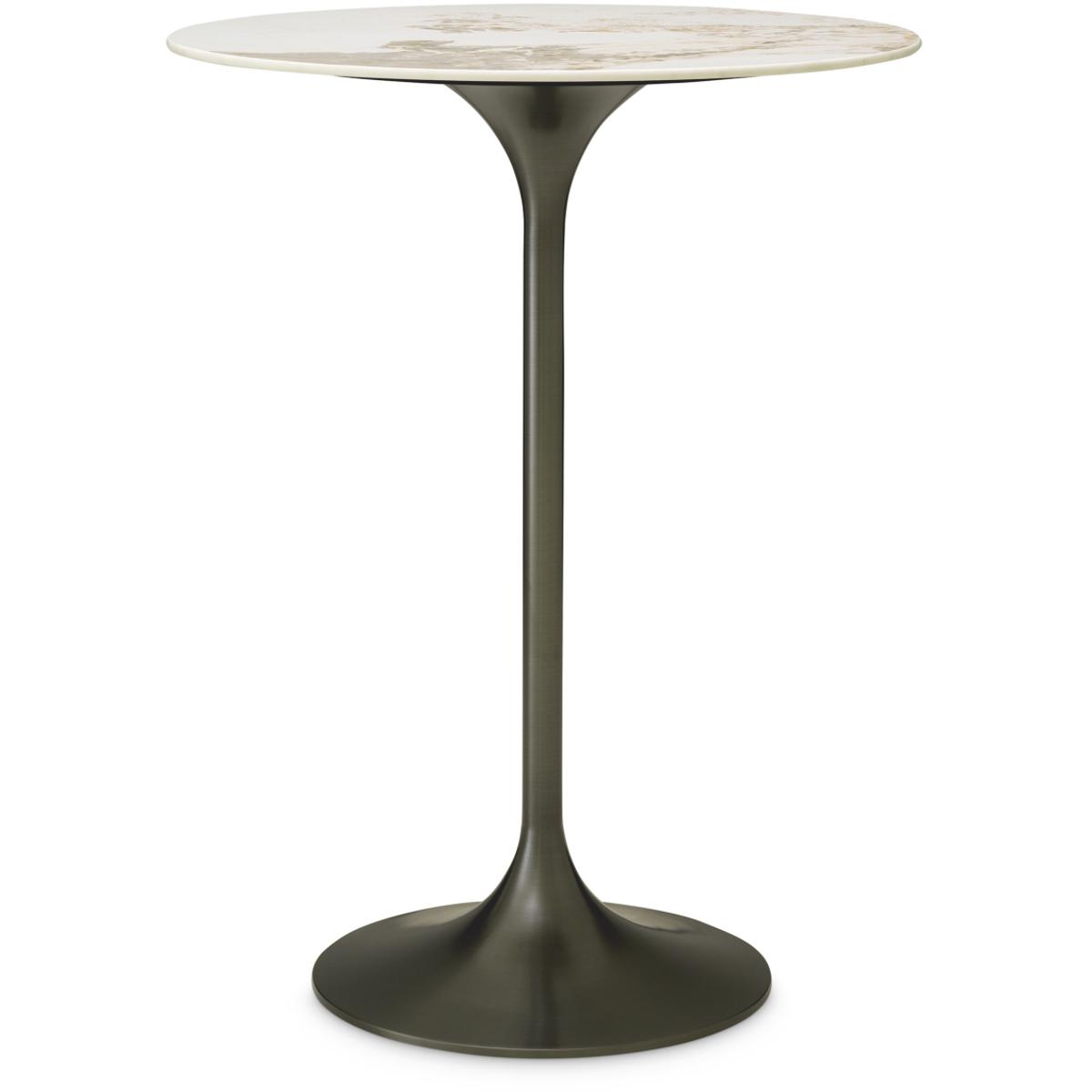 Eichholtz 120759 Tazio Bronze and Brown Ceramic Bar Table