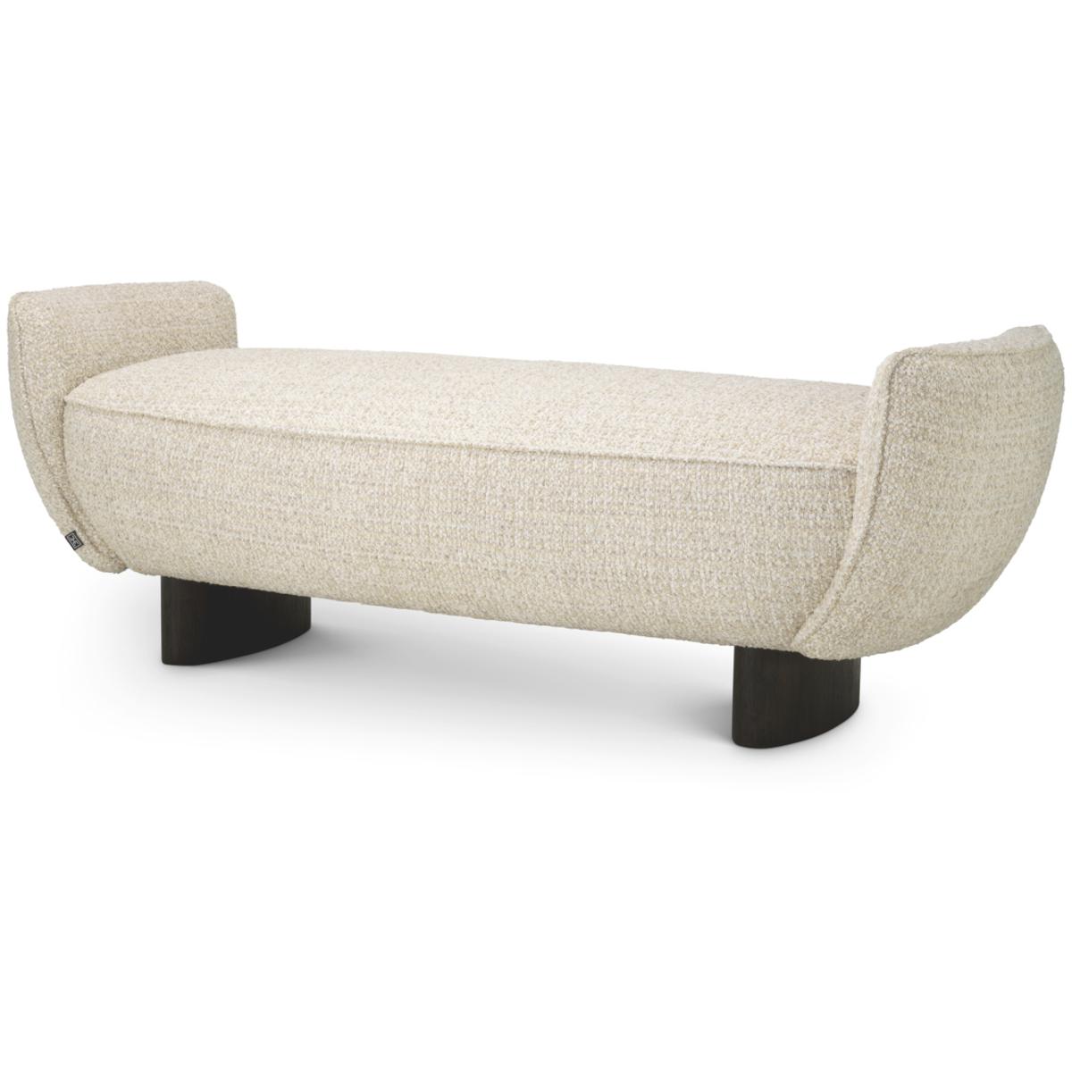 Eichholtz A121179 Stirling Winslow Chenille Beige Bench