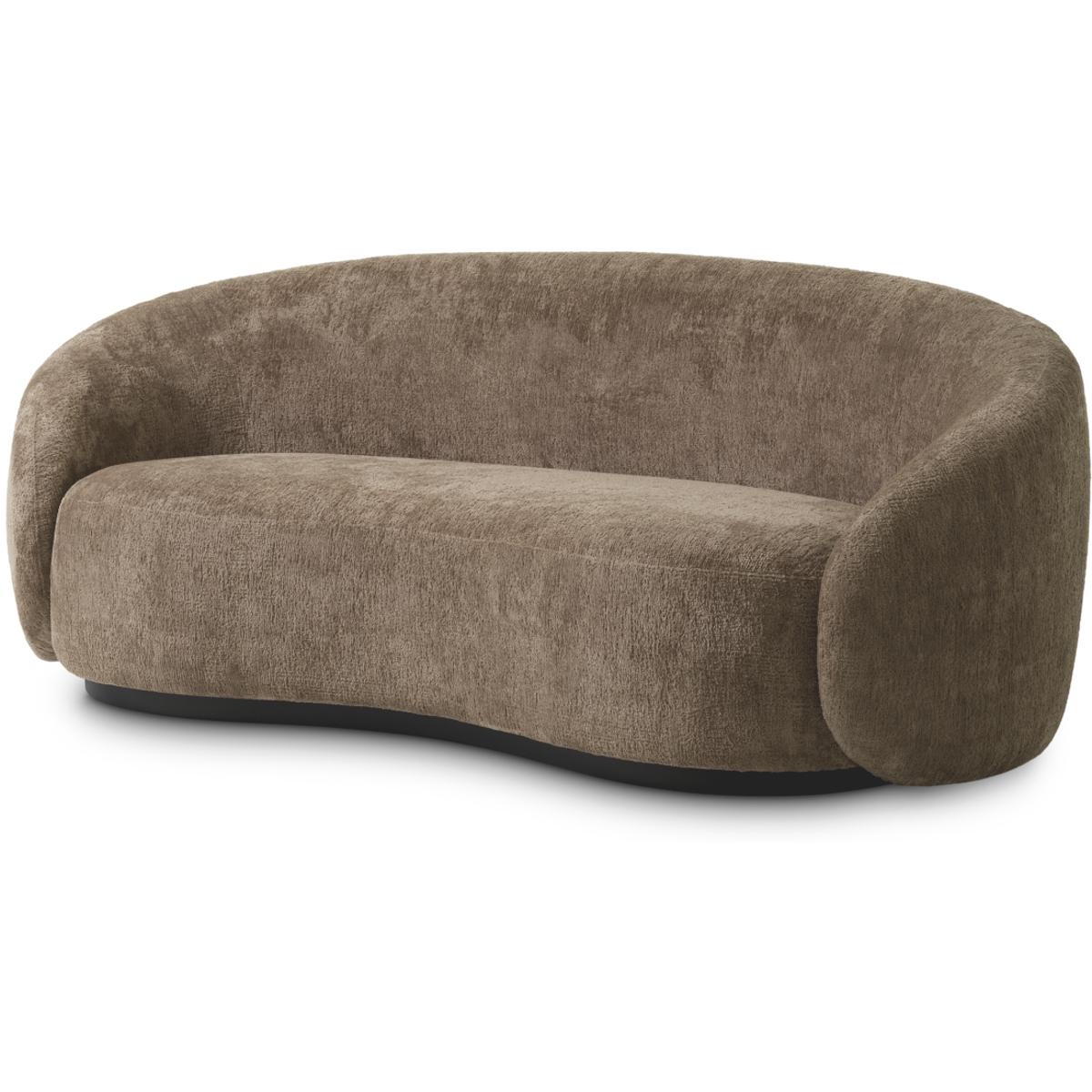 Eichholtz A121288 Amore Avelin Brown and Black Base Sofa, Small