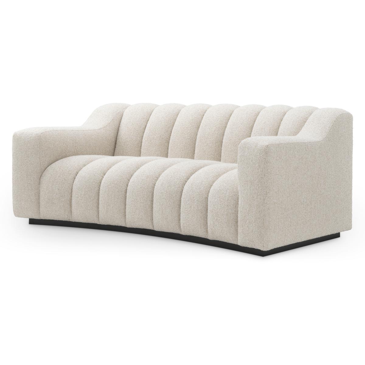 Eichholtz A119773 Kelly Kempton Beige and Black Base Sofa