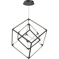 Elk Home 85145/LED Cube Squared LED 18 inch Matte Black Pendant Ceiling Light thumb