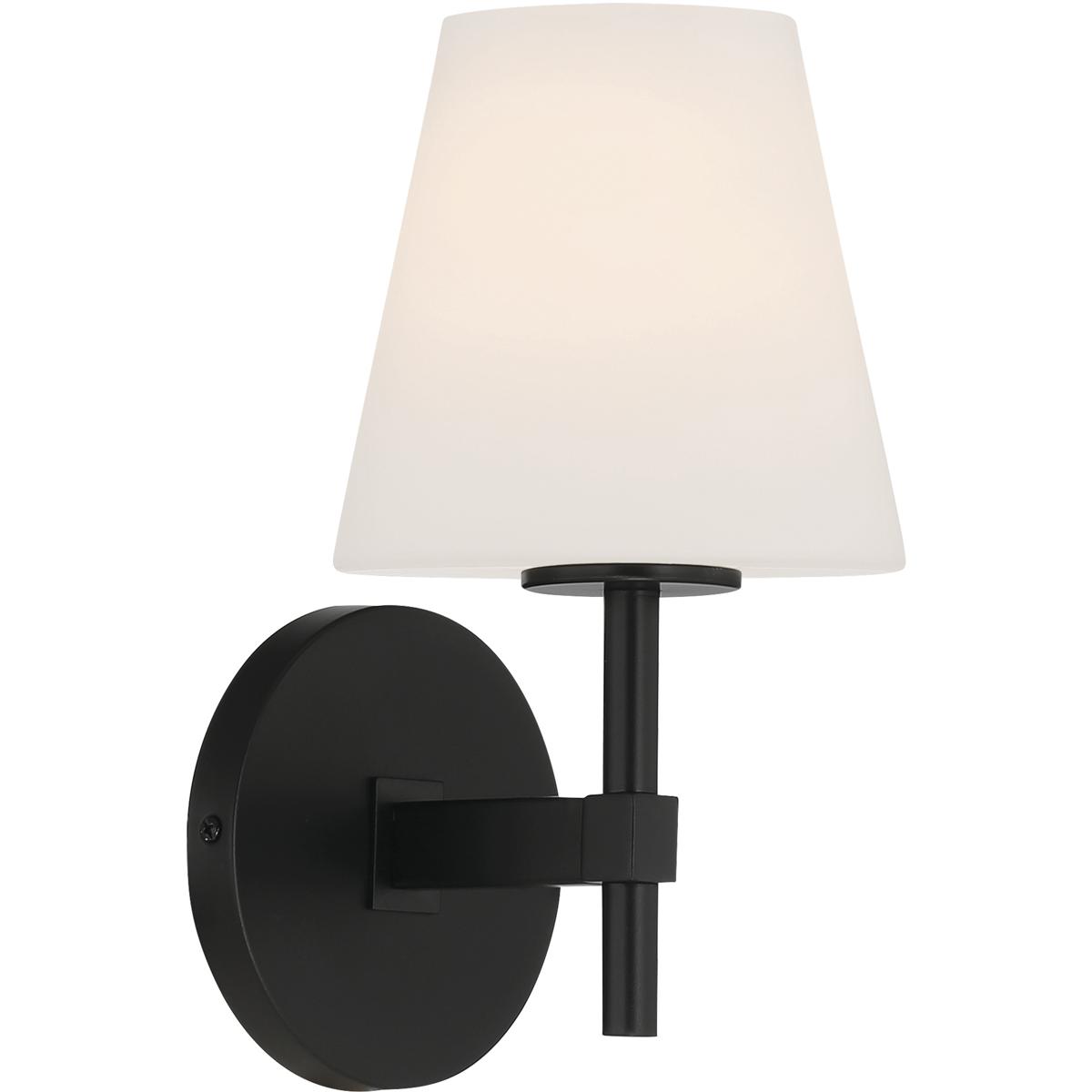 Decovio ED0720101BK Harleigh 1 Light 6 inch Black Bathroom Vanity Wall Light