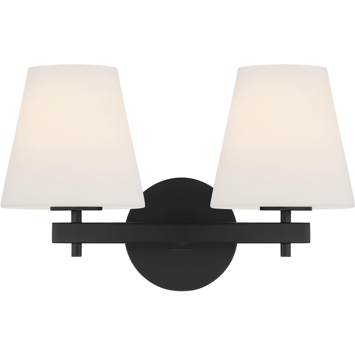 Decovio ED0720202BK Harleigh 2 Light 15.75 inch Black Bathroom Vanity Wall Light