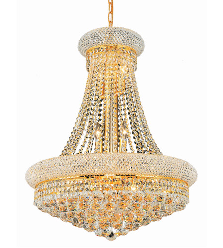 Elegant Lighting V1800d24g Rc Primo 14, Elegant Lighting Gold Crystal Chandelier