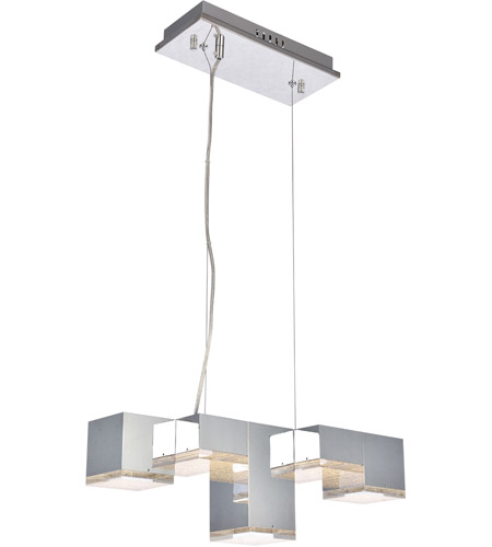 Elegant Lighting 5100d5c Glasgow Led 8 Inch Chrome Pendant Ceiling