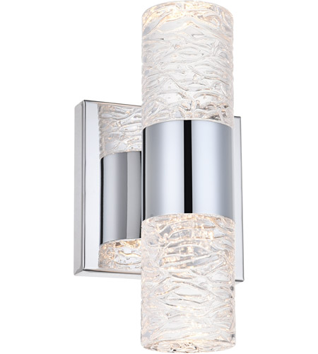 Elegant Lighting 5200w5c Vega Led 5, Chrome Wall Sconces For Bathroom
