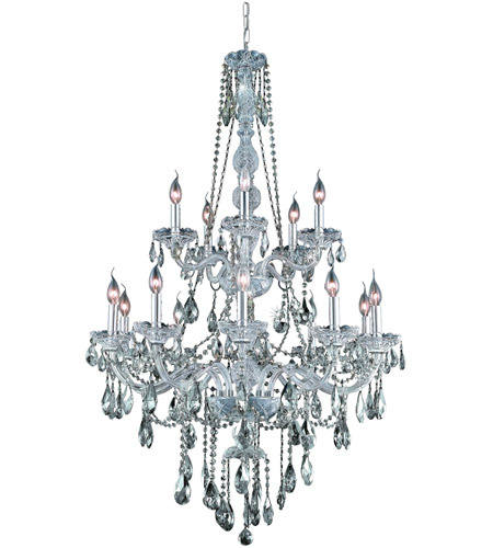 Elegant Lighting 7915g33c Gt Rc Verona 15 Light 33 Inch Chrome