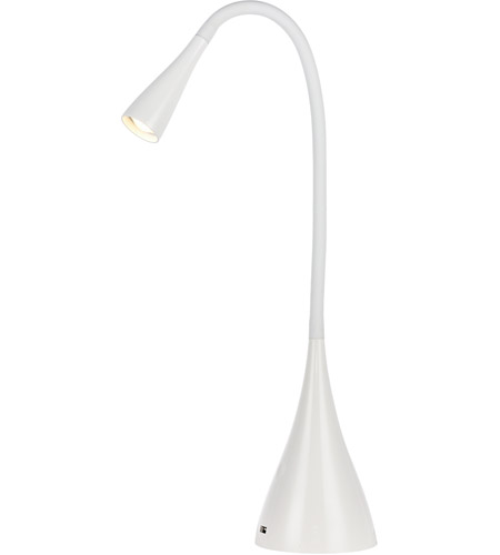 Elegant Lighting Ledds011 Illumen 28 Inch 3 5 Watt Glossy White