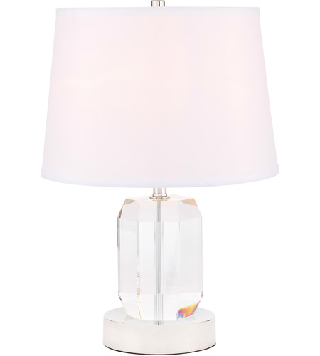 Elegant Lighting Tl3047pn Wendolyn 18, Table Lamps Crystal Glass Cleaner