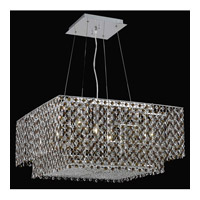 Elegant Lighting Moda 4 Light Dining Chandelier in Chrome with Royal Cut Topaz Crystal 1299D24C-TO/RC photo thumbnail