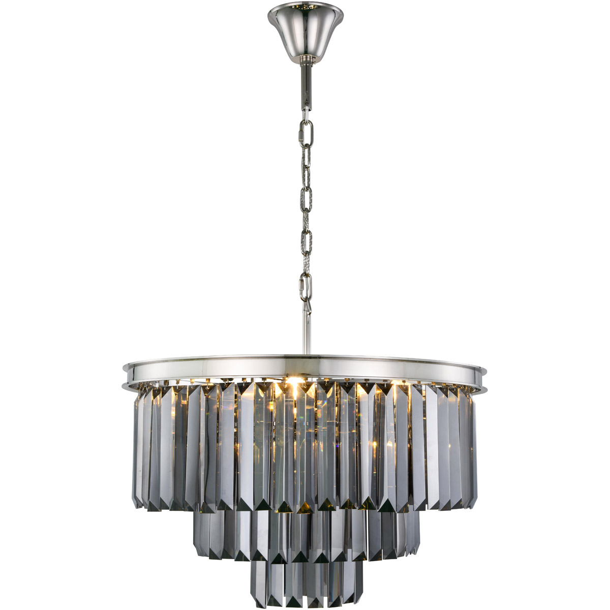 Elegant Lighting 1231D26PNSS/RC Sydney Chandelier Elegant Lighting 1231D26PNSS/RC Sydney Chandelier