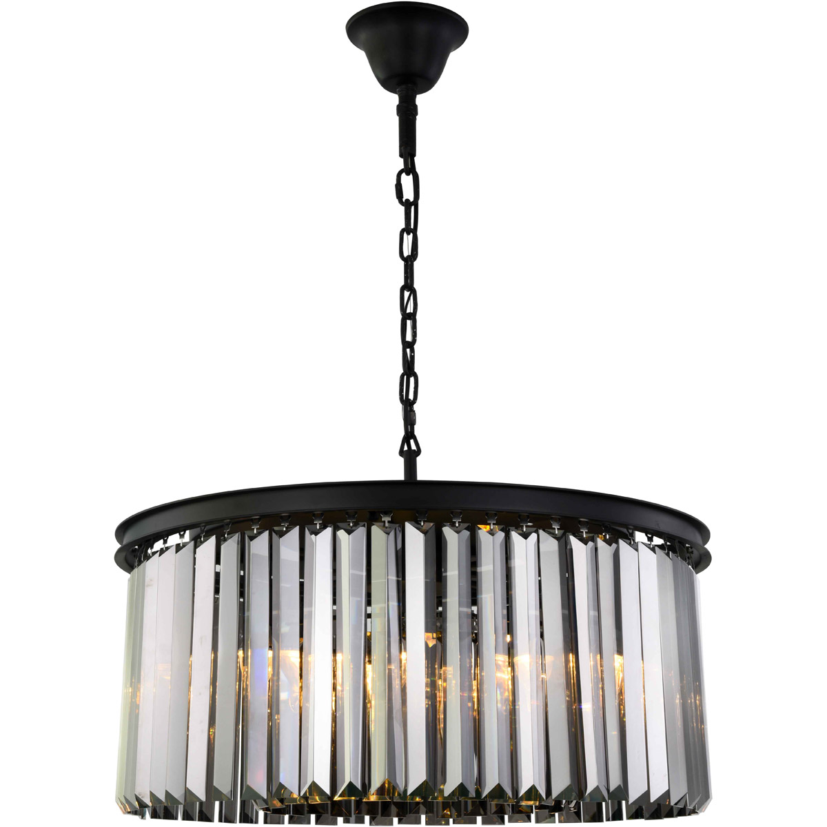 Elegant Lighting 1238D31MBSS/RC Sydney Chandelier Matte Elegant Lighting 1238D31MBSS/RC Sydney Chandelier Matte