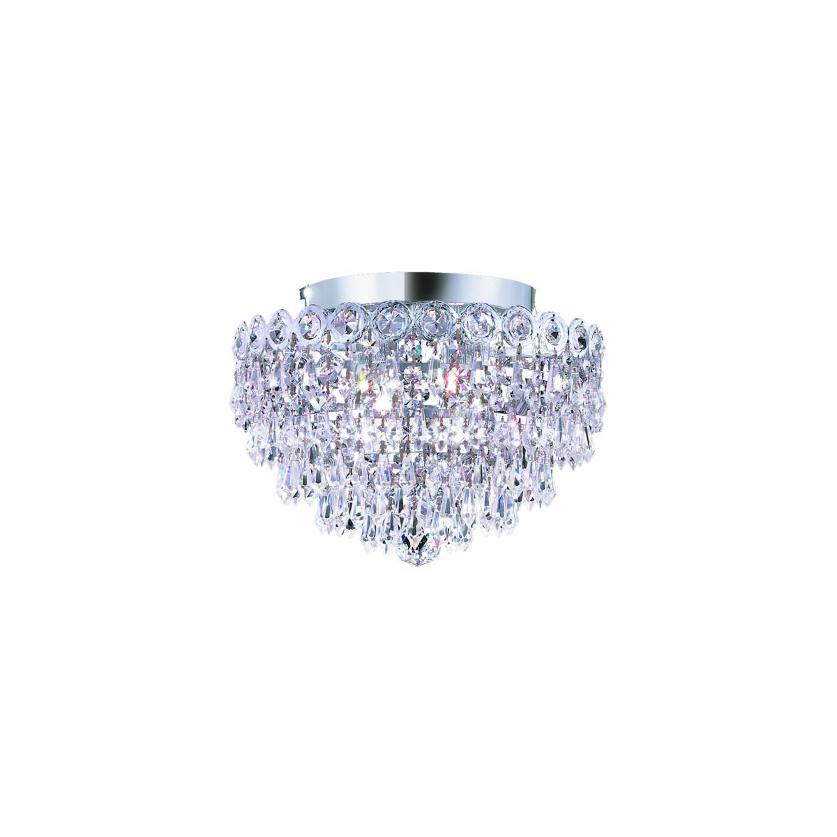 Chrome Flush Mount Crystal Hallway Bedroom Bathroom Foyer