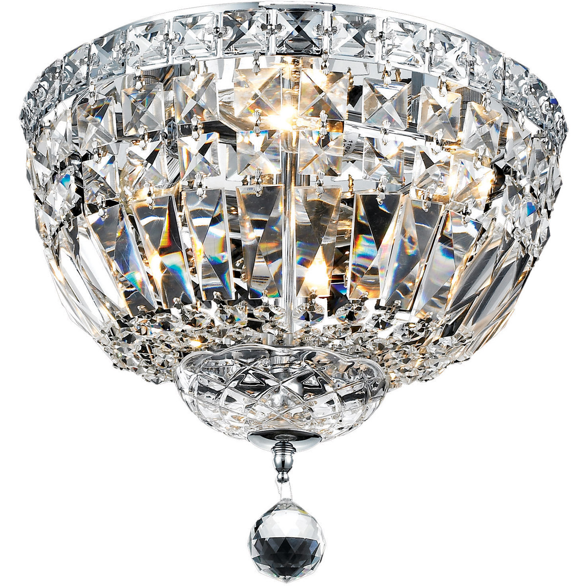 Made With Swarovski Crystal Flush Mount Chandelier Ceiling