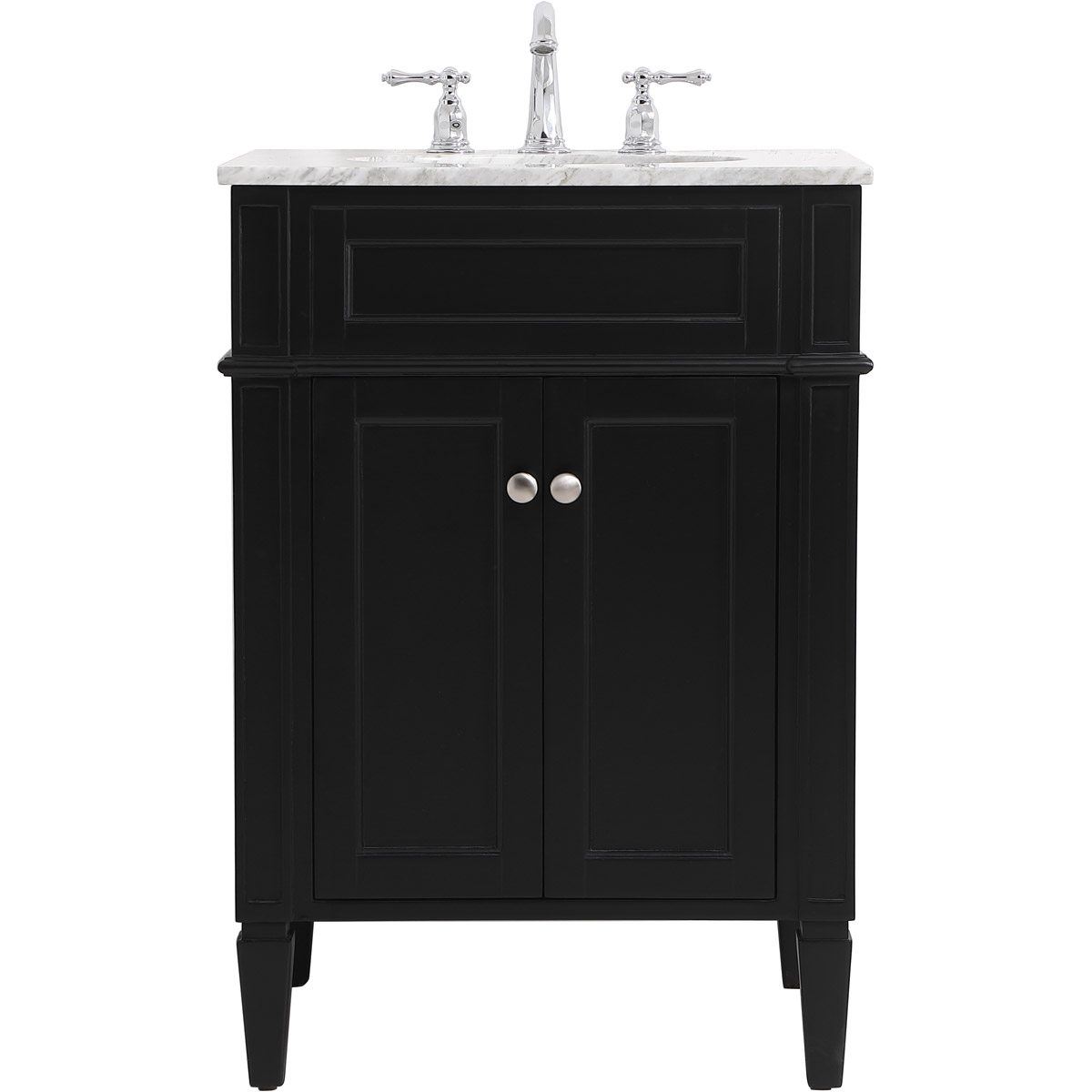 Elegant Lighting Vf12524bk Park Avenue 24 X 22 X 35 Polegadas Preto Pia Vanity Conjunto Ebay