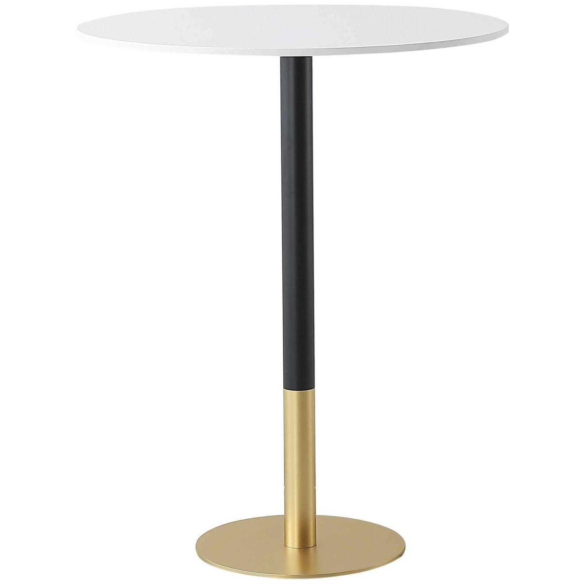 Elegant Lighting AF110232WH Ronan 39.5 X 31.5 inch White and Gold Pub Table