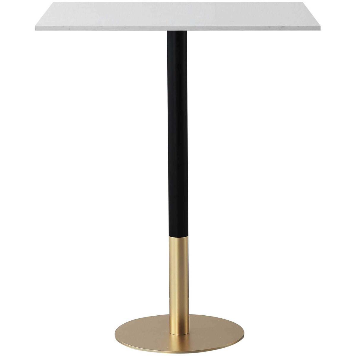 Elegant Lighting AF11R2832WH Ronan 39.5 X 31.5 inch White and Gold Pub Table