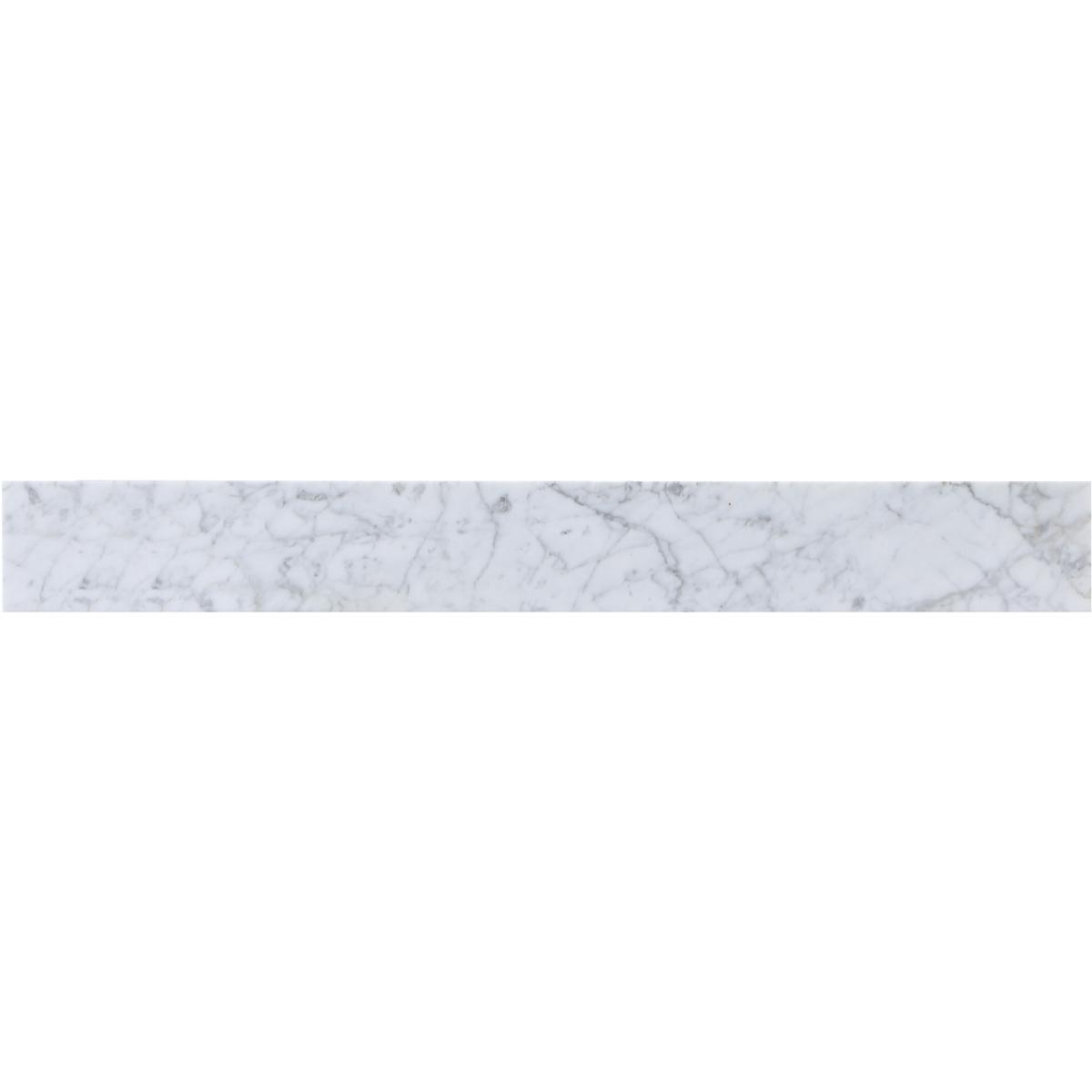 Elegant Lighting BS1232CRA Backsplash 32 X 0.75 X 4 inch Carrara White Bathroom Vanity Backsplash