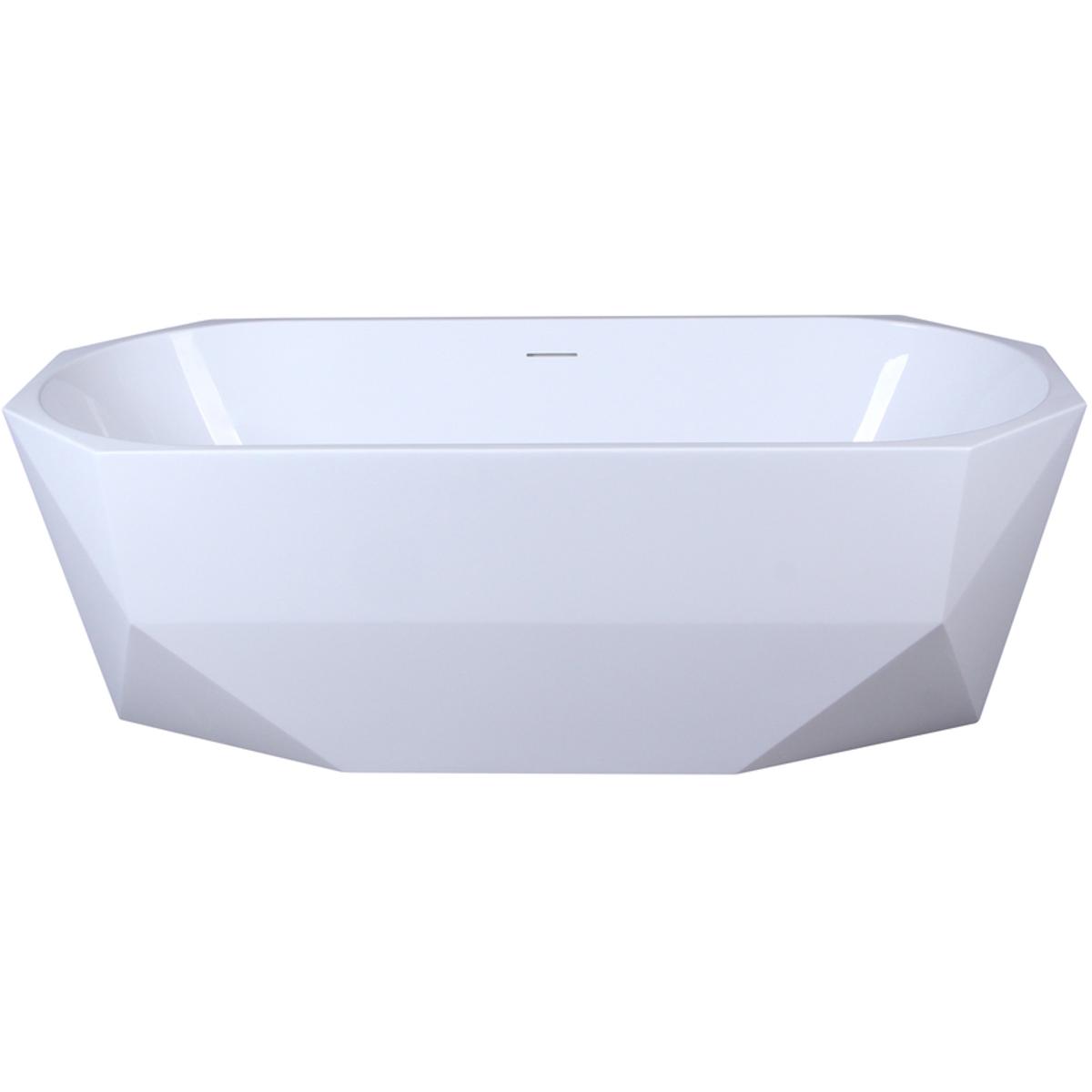 Elegant Lighting BT21167GW Ethen Glossy White Bathtub in 67 in