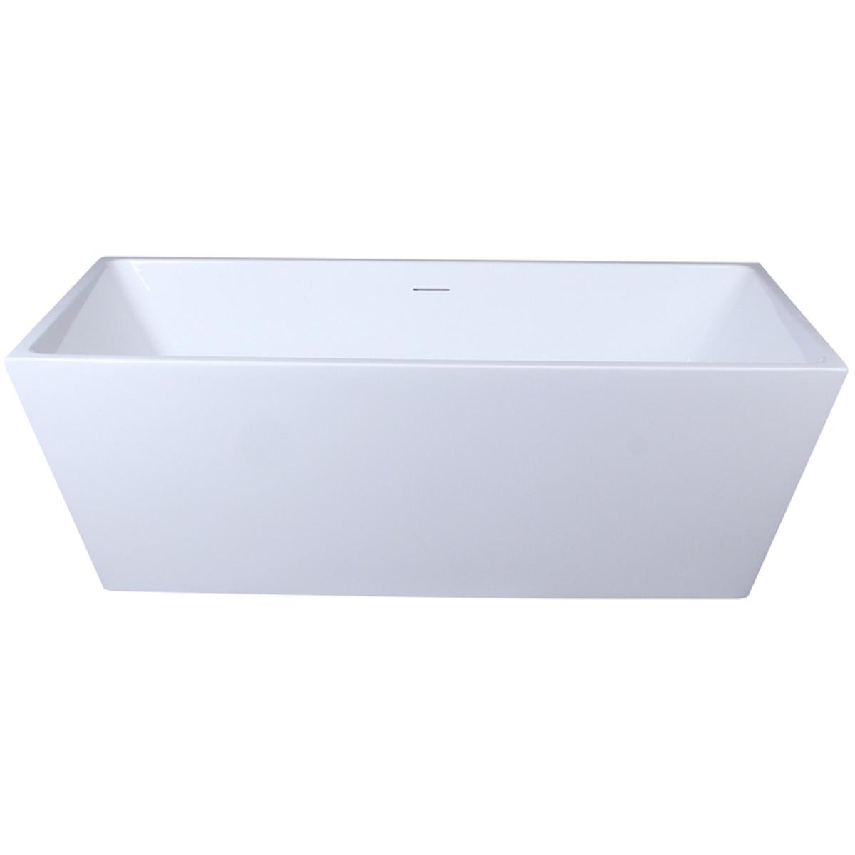 Elegant Lighting BT21367GW Turner Glossy White Bathtub in 67 in