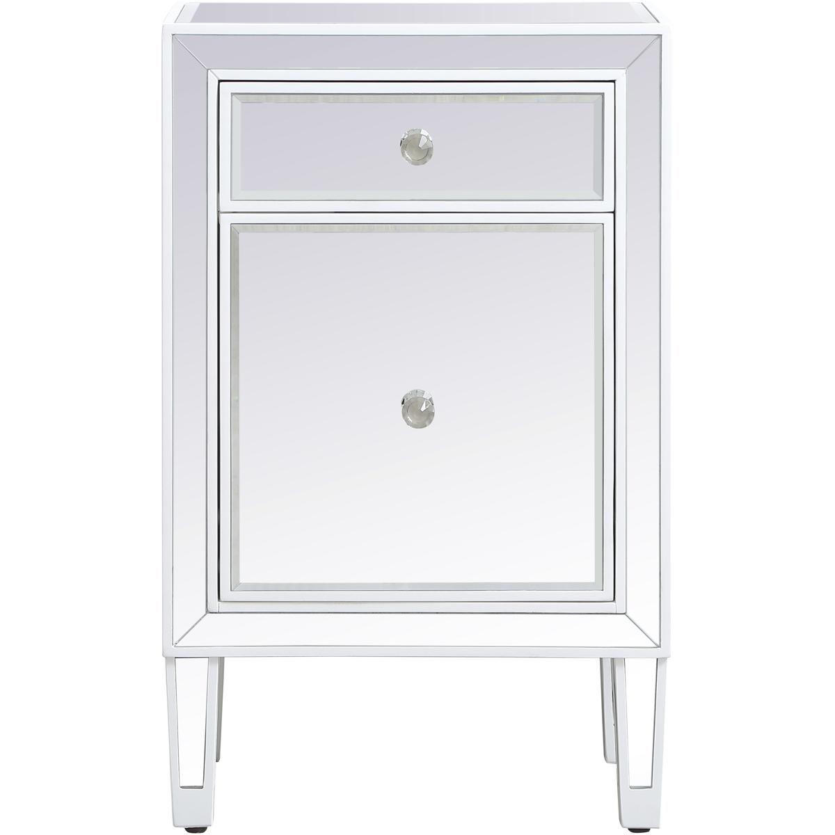 Elegant Lighting MF72035WH Reflexion 29 X 18 inch White Nightstand