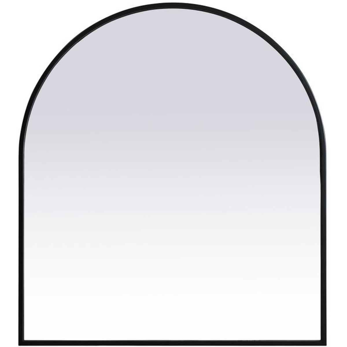 Elegant Lighting MR1A2730BLK Ayra 30 X 27 inch Black Mirror