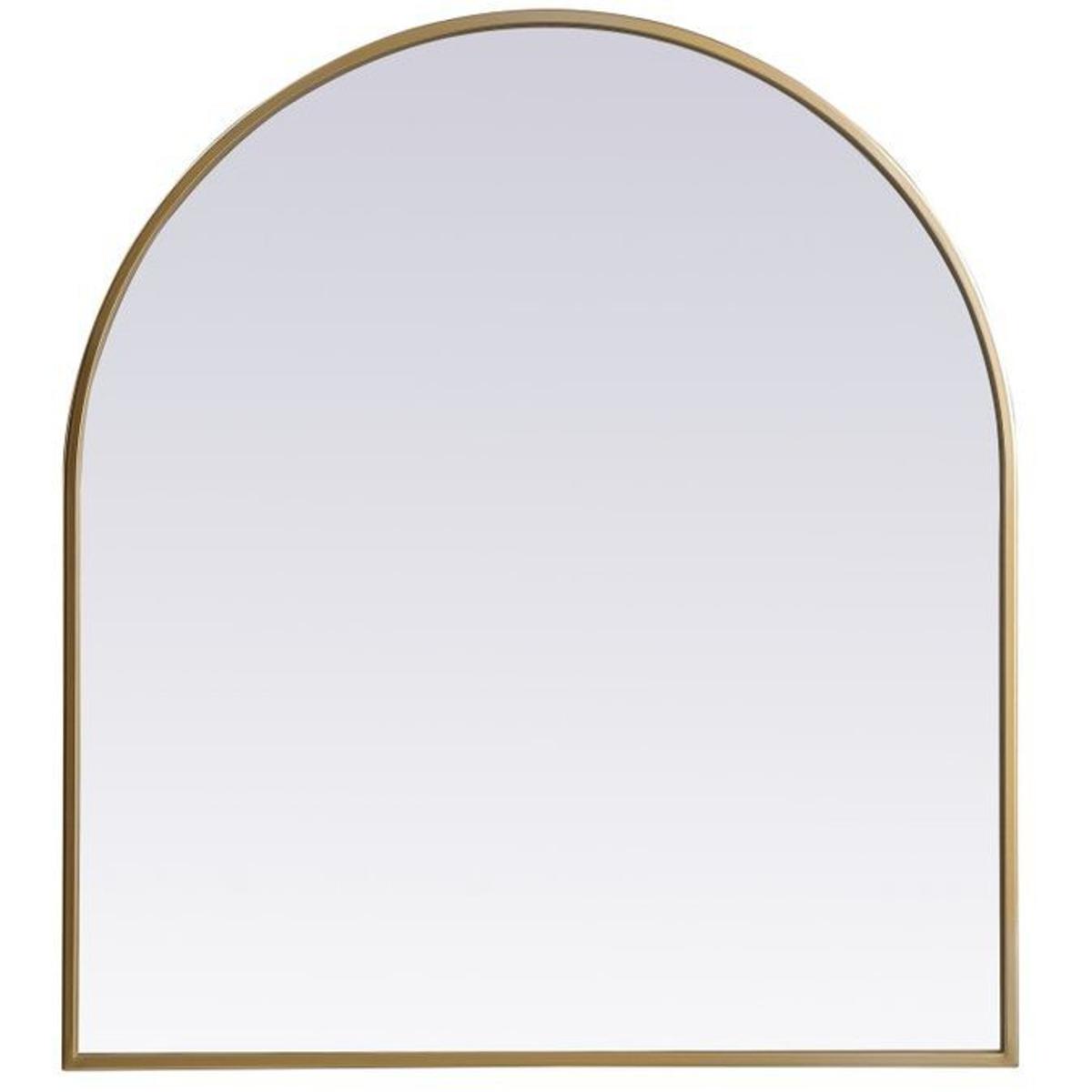Elegant Lighting MR1A2730BRS Ayra 30 X 27 inch Brass Mirror