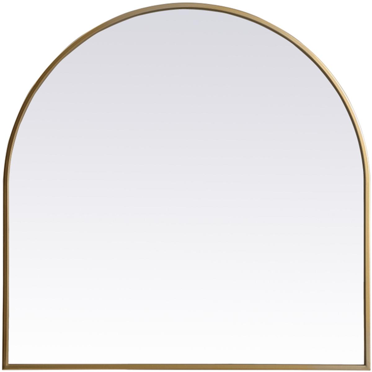 Elegant Lighting MR1A3030BRS Ayra 30 X 30 inch Brass Mirror