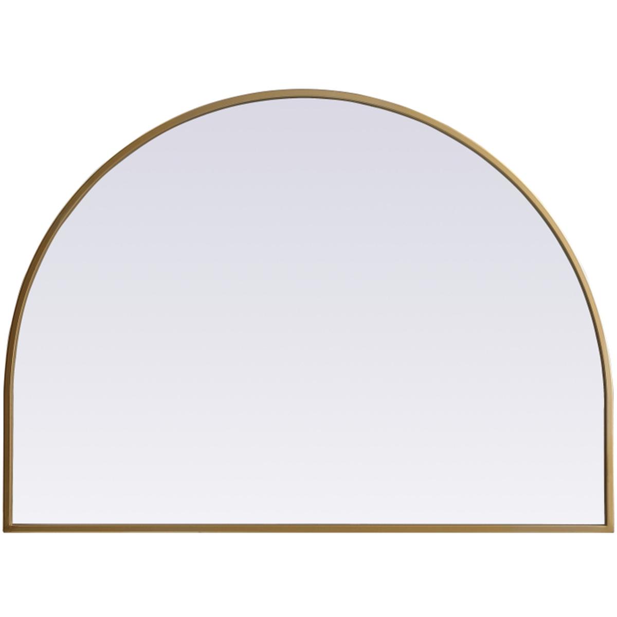Elegant Lighting MR1A3324BRS Ayra 33 X 24 inch Brass Mirror