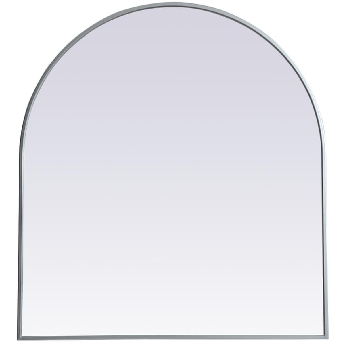Elegant Lighting MR1A3336SIL Ayra 36 X 33 inch Silver Mirror in 33 x 36