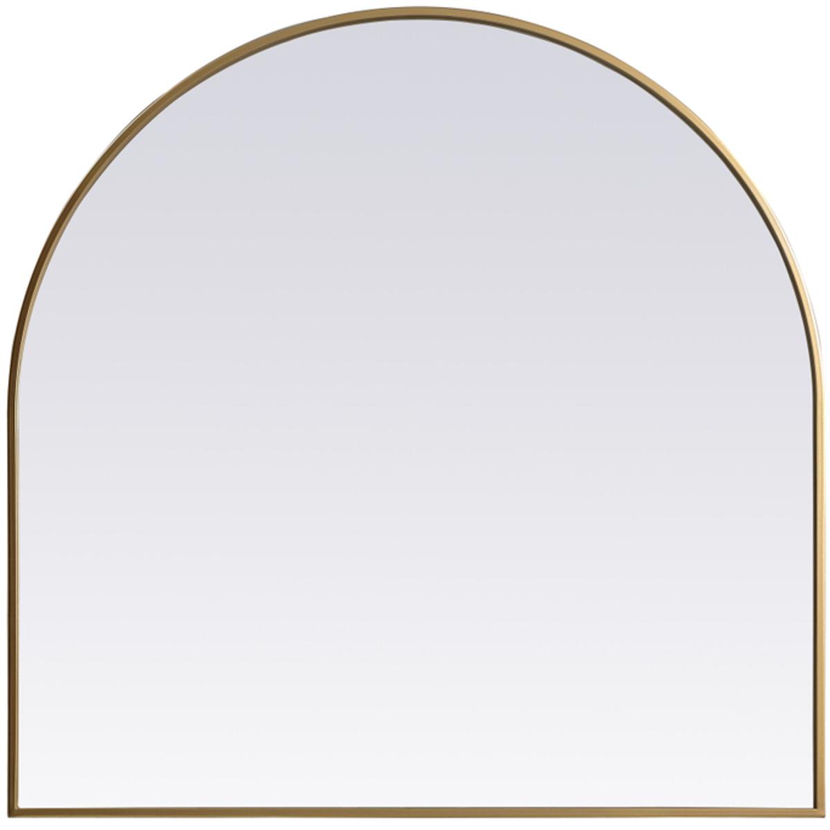 Elegant Lighting MR1A3636BRS Ayra 36 X 36 inch Brass Mirror