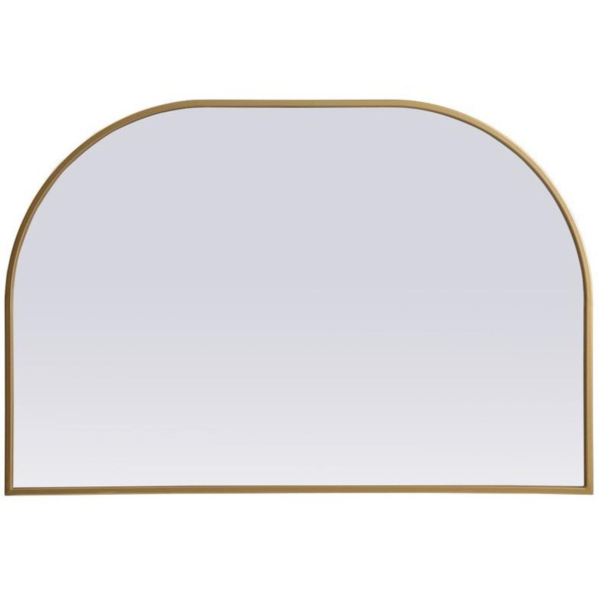 Elegant Lighting MR1B3624BRS Blaire 36 X 24 inch Brass Mirror