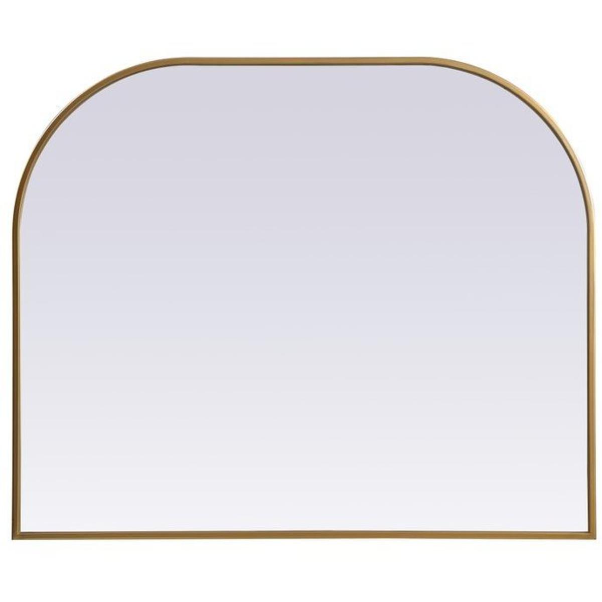 Elegant Lighting MR1B3630BRS Blaire 36 X 30 inch Brass Mirror