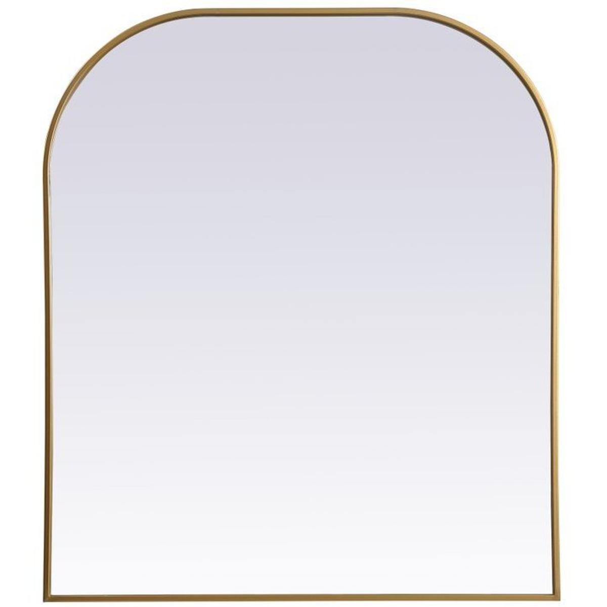 Elegant Lighting MR1B3634BRS Blaire 36 X 34 inch Brass Mirror