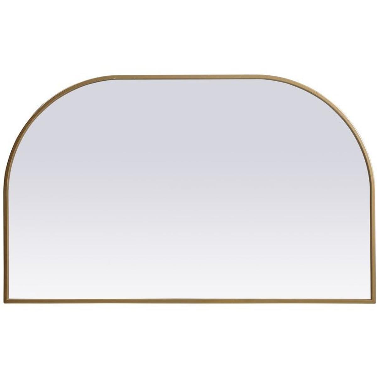 Elegant Lighting MR1B3924BRS Blaire 39 X 24 inch Brass Mirror