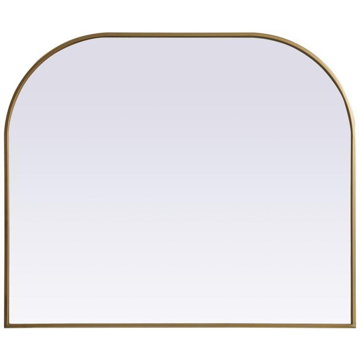Elegant Lighting MR1B4034BRS Blaire 40 X 34 inch Brass Mirror