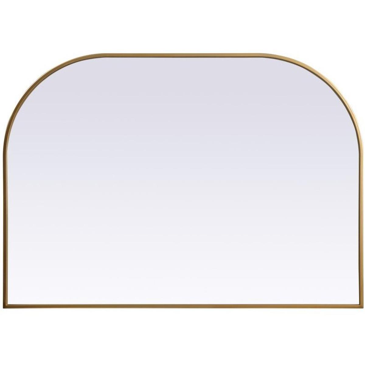 Elegant Lighting MR1B4230BRS Blaire 42 X 30 inch Brass Mirror